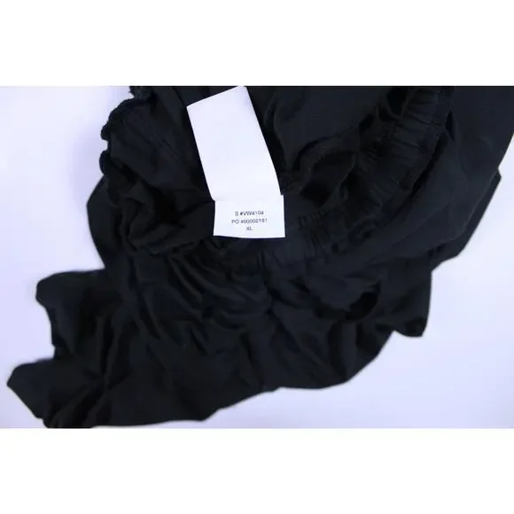 Vuori womens short sleeve lux crew neck t-shirt jumpsuit keyhole black sz XL - Picture 7 of 8